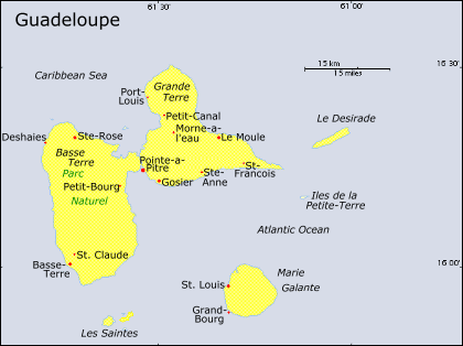 Guadeloupe - Map